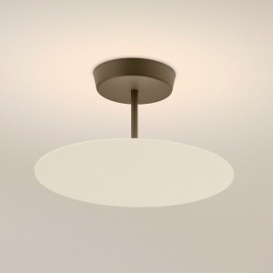 Lámpara techo flat de Vibia. Diseño moderno de luminarias para salones.