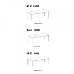 Mesa Paris Extensible Cerámica de Ingenia. Mesas extensibles modernas.