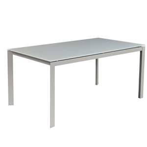 Mesa Paris Cristal de Ingenia. Mesas para salón extensibles. Diseño italiano.
