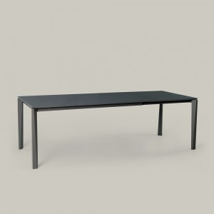 Mesa Prisma Extensible Cristal de Ingenia. Mesas extensibles para comedor.