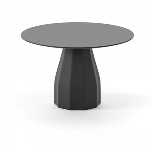 Mesa Burin redonda de Viccarbe. Mobilario de diseño para interiores.