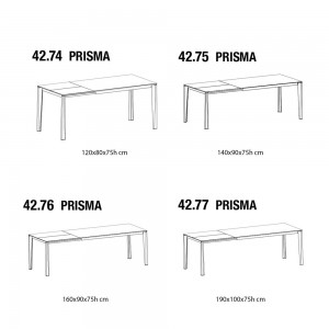 Mesa Prisma Extensible Cerámica de Ingenia. Mesas extensibles para comedor.
