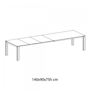 Mesa Reid Extensible Cerámica de Ingenia. Mesas extensibles para comedor.