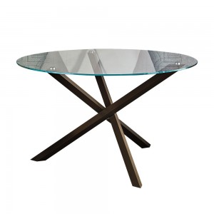 Mesa Trio de Ingenia. Mesas para comedor de diseño. Mesas de cristal.