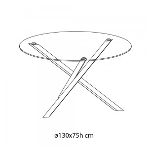 Mesa Trio de Ingenia. Mesas para comedor de diseño. Mesas de cristal.