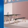 Mesa Arki-Table madera de Pedrali. Mesas de diseño. Mesas modernas contract.