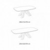 Mesa Twist Redondeada de Ingenia. Mesas modernas para comedor. Diseño italiano.