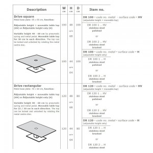 Mesa transformable Drive de Yomei. Muebles lujo.