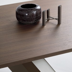Mesa Twist Extensible Melamina o Mármol de Ingenia. Mesas para comedor.