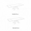 Mesa Twist Extensible Melamina o Mármol de Ingenia. Mesas para comedor.