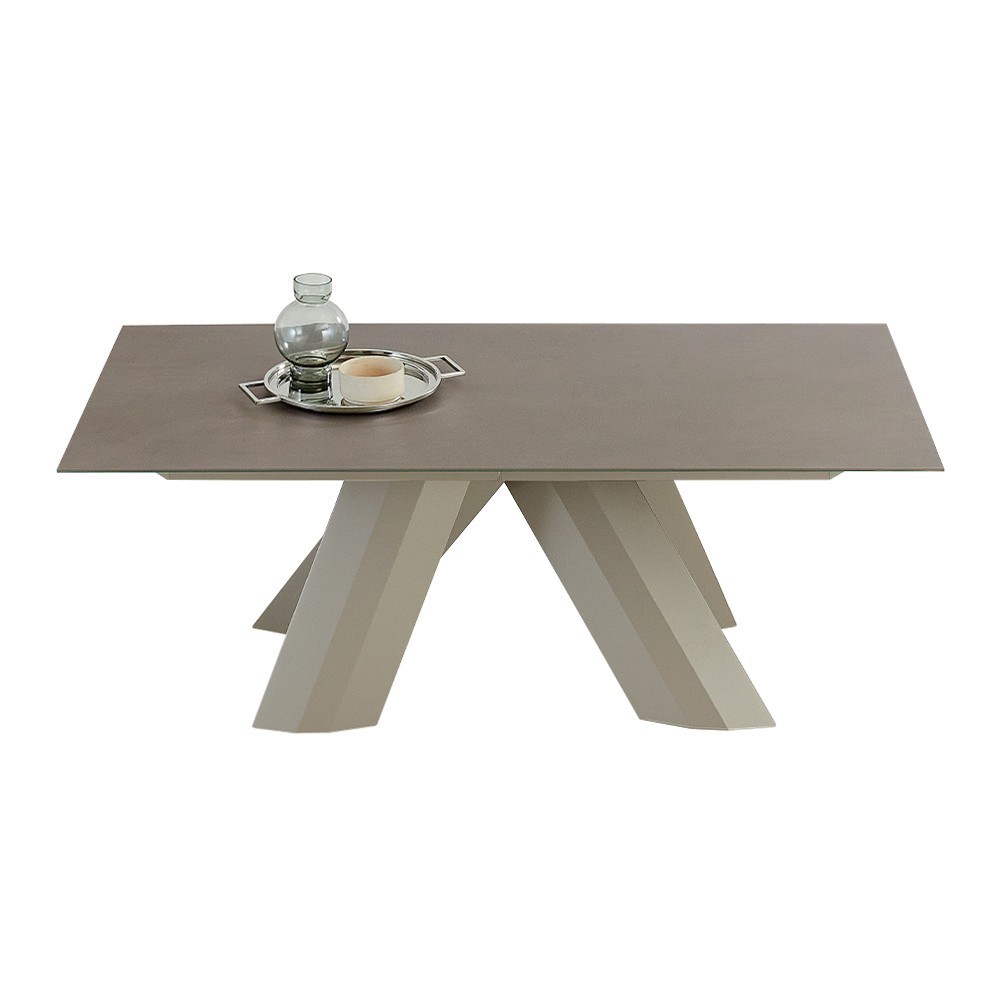 Mesa Twist Extensible Melamina o Mármol de Ingenia. Mesas para comedor.