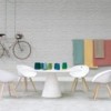 Mesa Ikon redonda de Pedrali. Mesas de diseño. Mesas modernas para oficina.