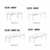 Mesa Winny Extensible Melamina de Ingenia. Mesas extensibles de comedor.
