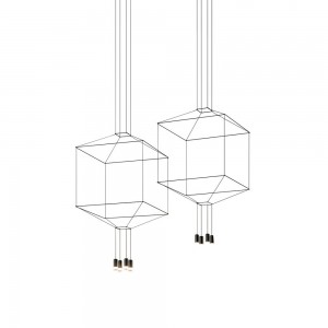 Lámpara geometrías de suspensión Wireflow de Vibia. Tienda online lamparas modernas.