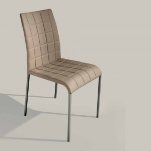 Silla Anita Ingenia. Sillas tapizadas para comedor. Sillas de ecopiel modernas.