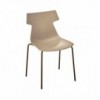 Silla Giulia de Ingenia. Silla apilable con estructura en metal. Sillas modernas.
