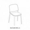 Silla Keai de Ingenia. Silla de exterior apilable. Sillas de polipropileno.