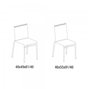 Silla Liú de Ingenia. Sillas apilables modernas. Sillas de cocina y comedor.