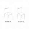 Silla Liú de Ingenia. Sillas apilables modernas. Sillas de cocina y comedor.