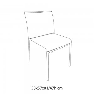 Silla Lola de Ingenia. Sillas apilables modernas. Sillas de cocina y comedor.