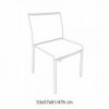Silla Lola de Ingenia. Sillas apilables modernas. Sillas de cocina y comedor.