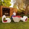 Silla Agatha en Forma de Corazón con Doble Pared | Muebles Lluesma