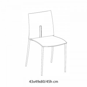 Silla Lyra de Ingenia. Sillas apilables de polipropileno. Sillas modernas.