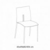 Silla Lyra de Ingenia. Sillas apilables de polipropileno. Sillas modernas.