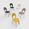 Silla Vittoria de Ingenia. Sillas de diseño italiano. Sillas tapizados en ecopiel.
