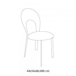 Silla Vittoria de Ingenia. Sillas de diseño italiano. Sillas tapizados en ecopiel.