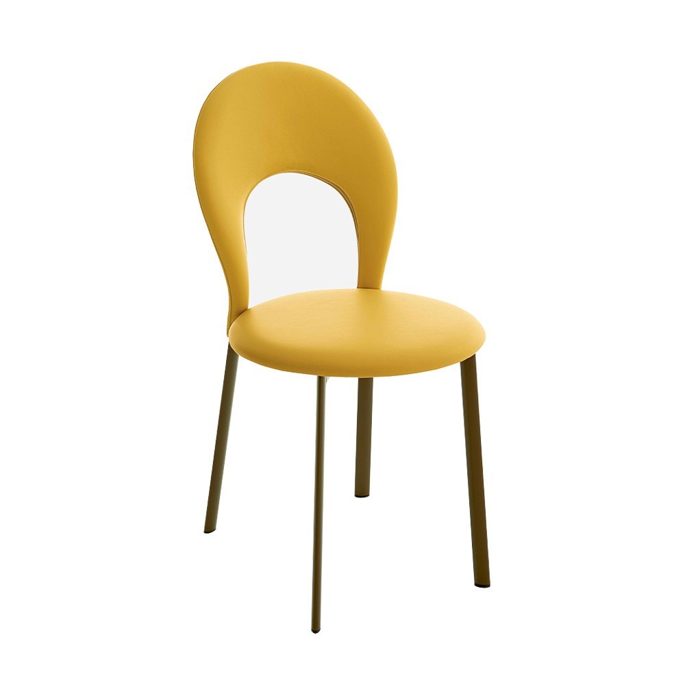 Silla Vittoria de Ingenia. Sillas de diseño italiano. Sillas tapizados en ecopiel.