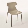 Silla Giulia Outdoor de Ingenia. Silla apilable para jardín. Sillas modernas.
