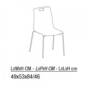 Silla Olly Outdoor de Ingenia. Sillas apilables de polipropileno. Sillas de diseño.