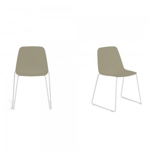 Silla Maarten plástico. Mobilario moderno ideal para exteriores. Hecha de materiales reciclables.