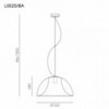 Lámpara suspensión L002S de Pedrali. Lámparas de diseño. Lámpara colgantes.