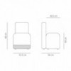 Silla Season de Viccarbe. Mobilario tapizado moderno para contract. Ideal para uso exterior.
