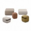 Pouf Season Outdoor de Viccarbe. Diseño cuadrado moderno para contract.