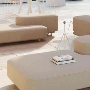 Conjunto de bancada Common Outdoor de Viccarbe. Mobilario para contract.