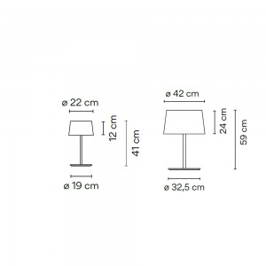 Lámpara de sobremesa Warm Vibia. Lámparas modernas ideales para salón.