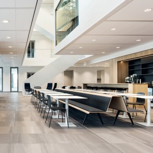 Silla Aava polipropileno patas Arper. Diseño moderno para interiores.