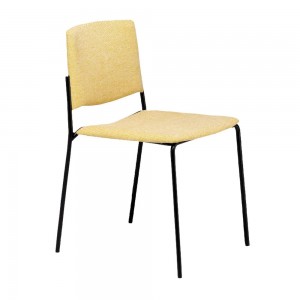 Silla moderna de respaldo abierto Ema de Enea. Sillas originales tapizadas.