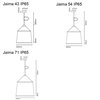 Lámpara suspensión Jaima outdoor de Marset. Lámparas de diseño moderno.