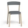 Silla moderna Noa en madera de Enea. Mobiliario tapizado para interiores.