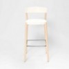 Taburete moderno Noa polipropileno de Enea. Diseño moderno de madera. 