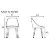 Silla moderna Kaiak 4L Enea. Diseño moderno ideal para ambientes interiores.