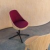 Silla moderna Silla Kaiak 4R Enea. Diseño de diseño ideal para oficinas.