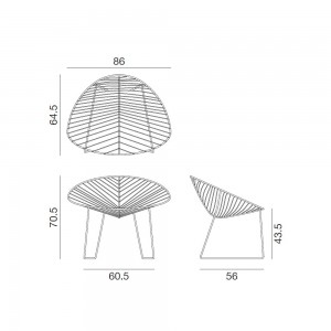 Sillón Leaf Lounge de Arper. Muebles de diseño. Sillones de exterior.