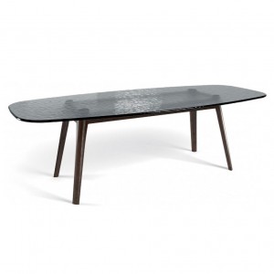 Mesa Magma de Fiam. Mesas modernas de cristal para comedores o salones.