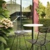 Taburete Leaf de Arper. Muebles de diseño. Taburetes modernos para exterior.