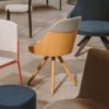 Silla moderna Silla Kaiak Spin wood Enea. Diseño para ambientes interiores.